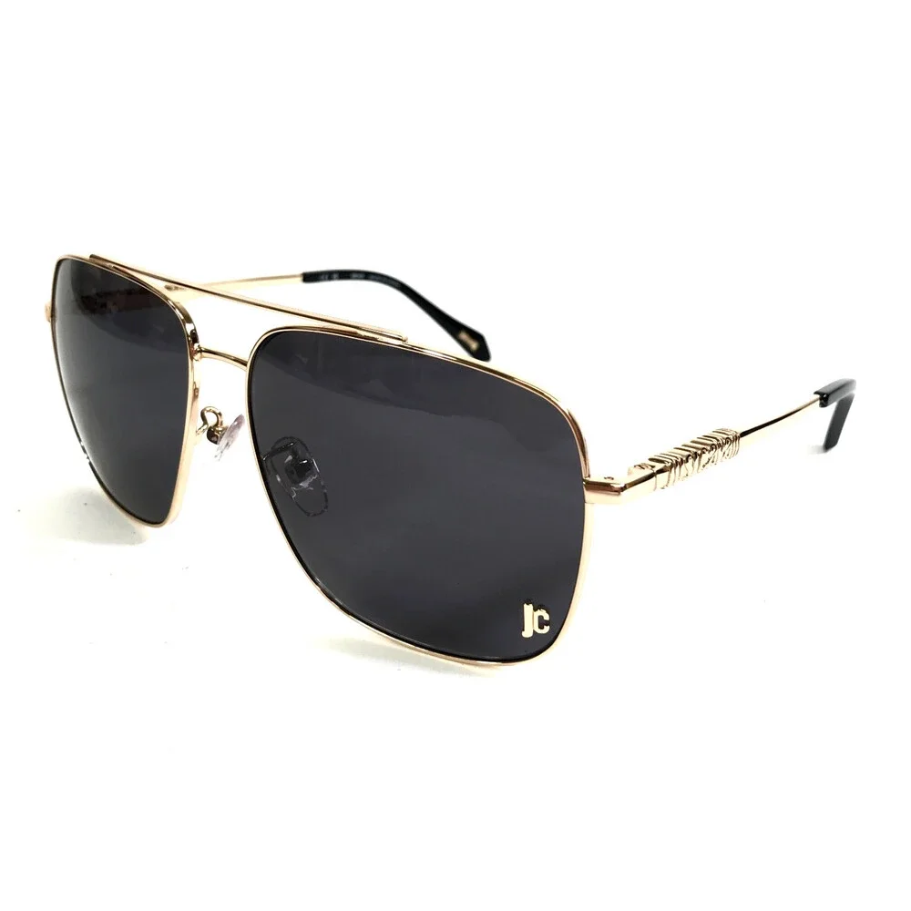 Just Cavalli Sunglasses SJC030K COL.0349 Gold Pilot Frames with Dark Gray Lenses